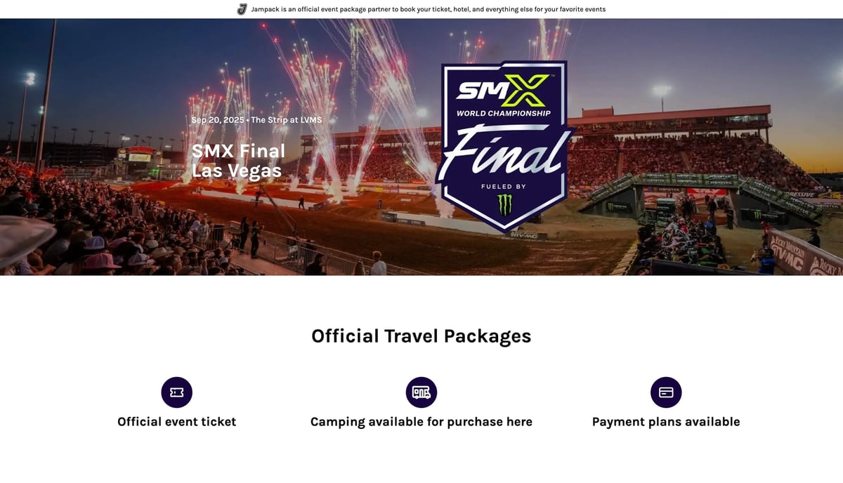 Customized event package pages