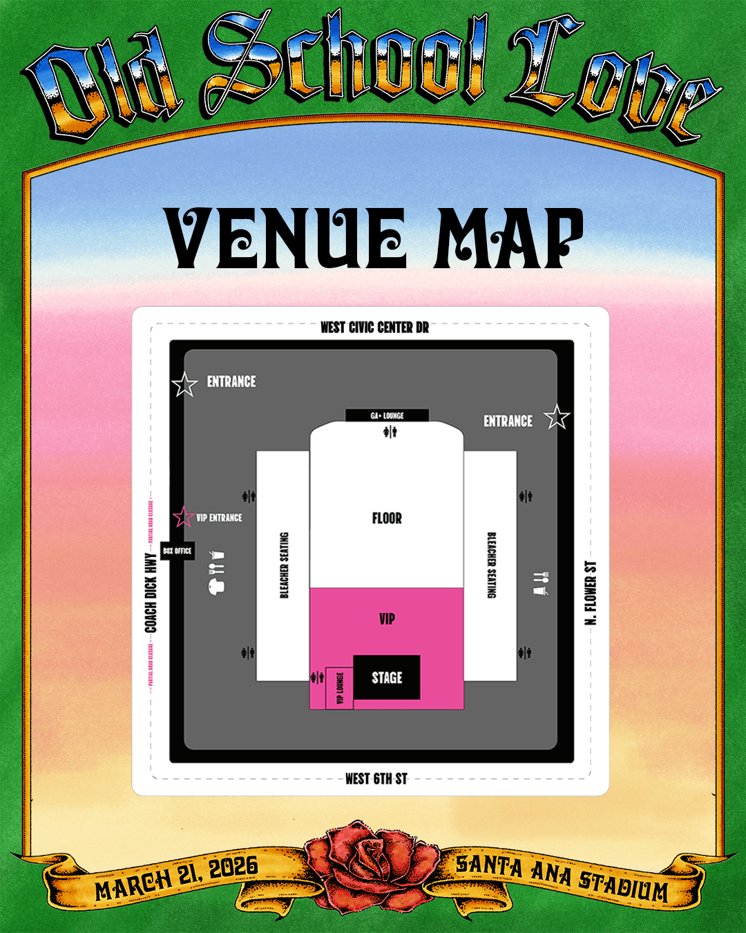 Old School Love festival map